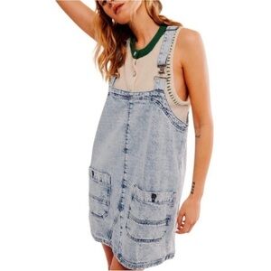 We The Free Overall Smock Mini TopStyle Color Indigo Size X-Large